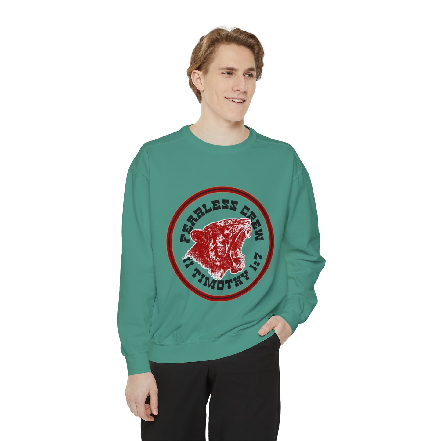 Fearless Crew Bold Tiger Sweatshirt II Timothy I verse 7