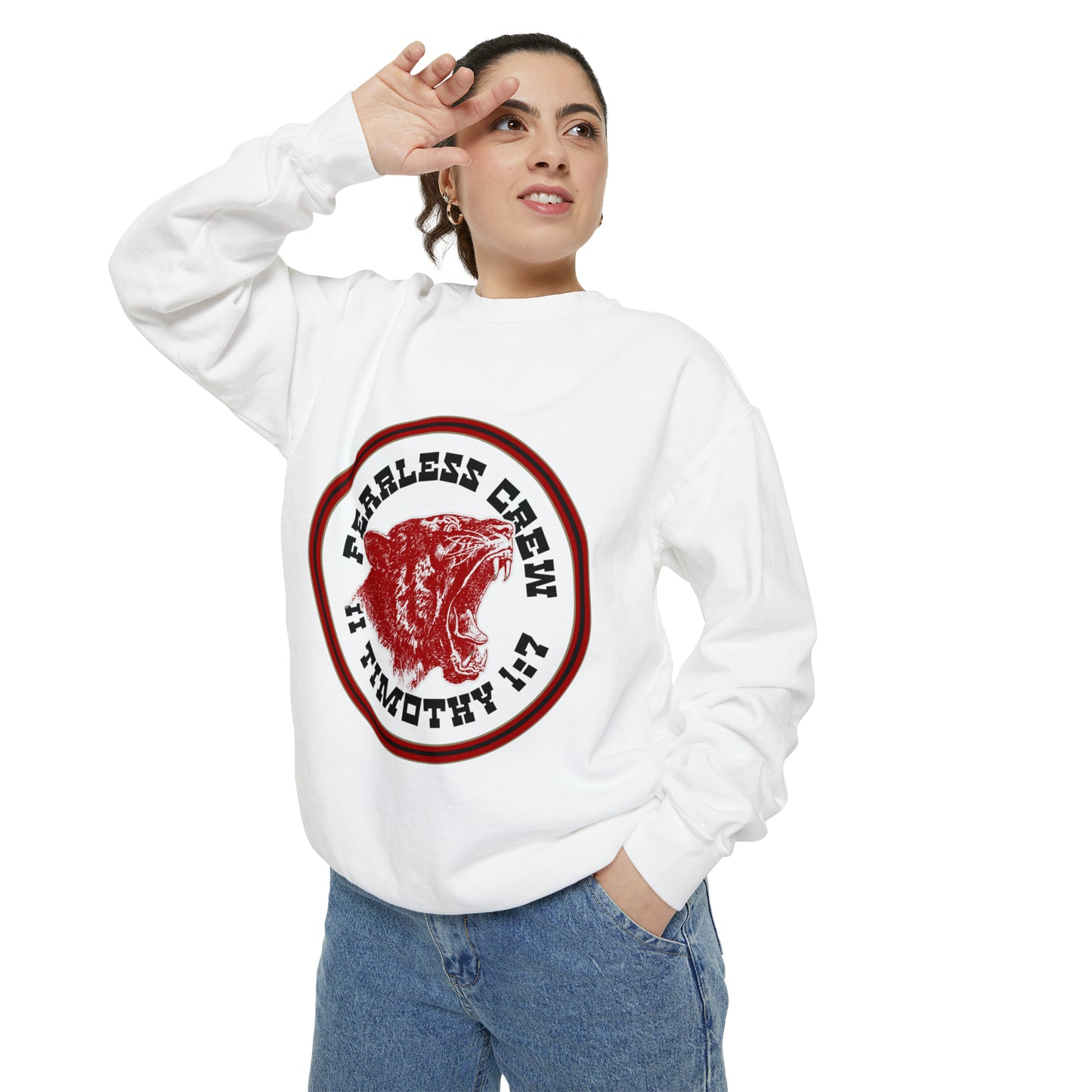 Fearless Crew Bold Tiger Sweatshirt II Timothy I verse 7