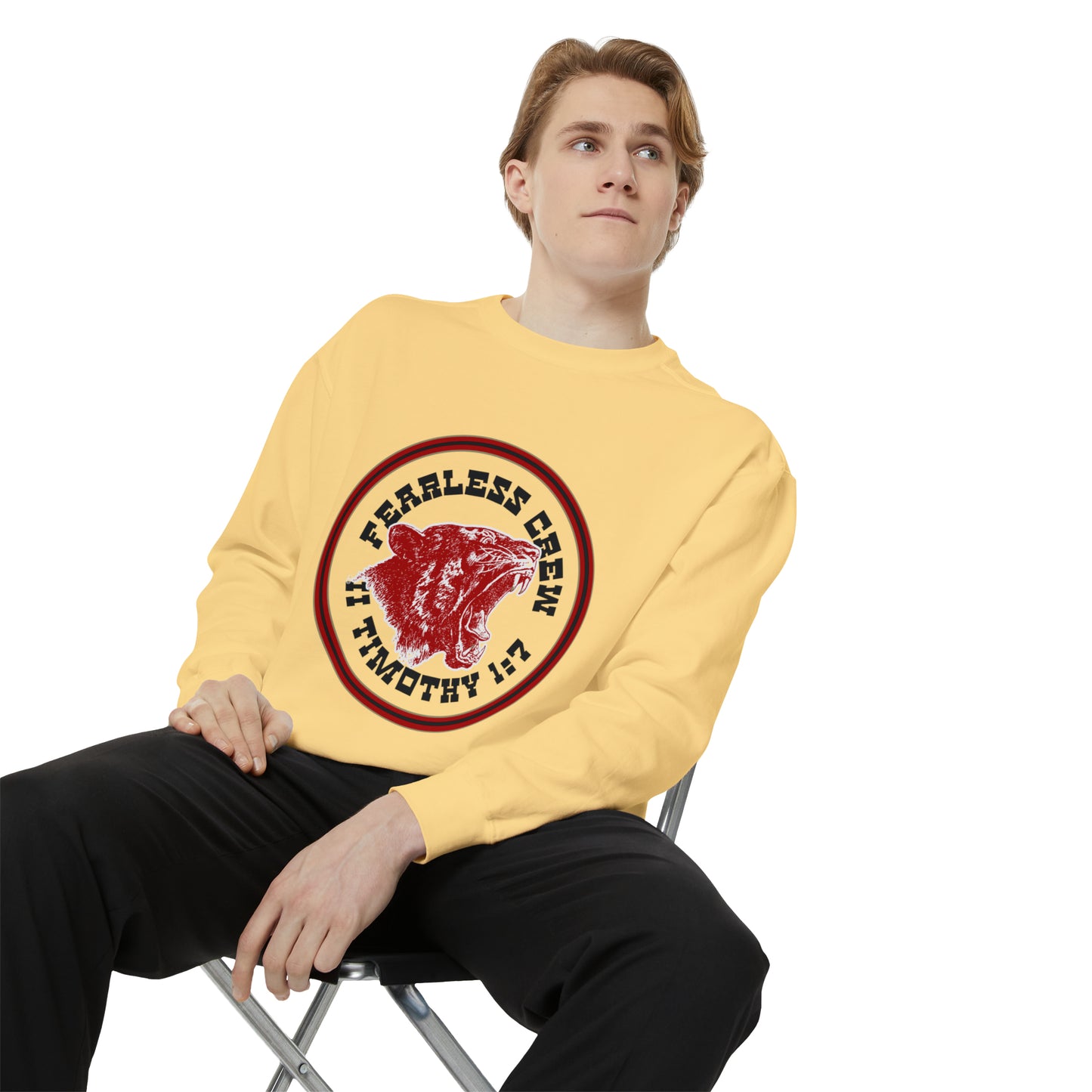 Fearless Crew Bold Tiger Sweatshirt II Timothy I verse 7