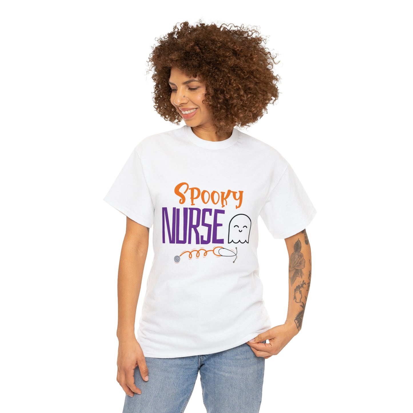 Spooky Nurse Halloween T-Shirt Fall Design