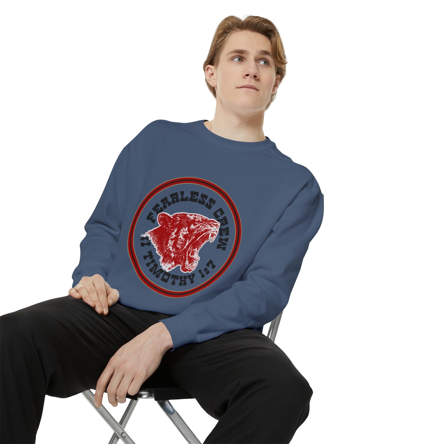 Fearless Crew Bold Tiger Sweatshirt II Timothy I verse 7