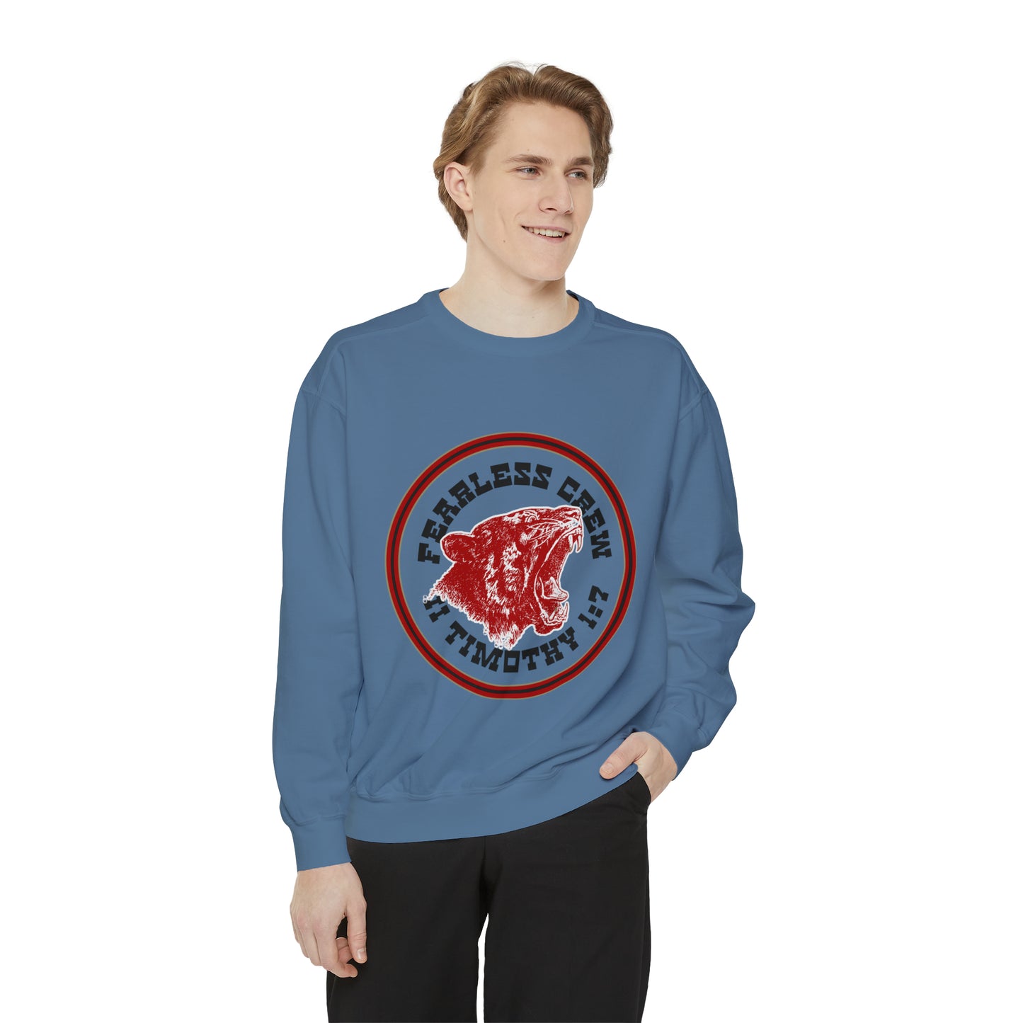 Fearless Crew Bold Tiger Sweatshirt II Timothy I verse 7