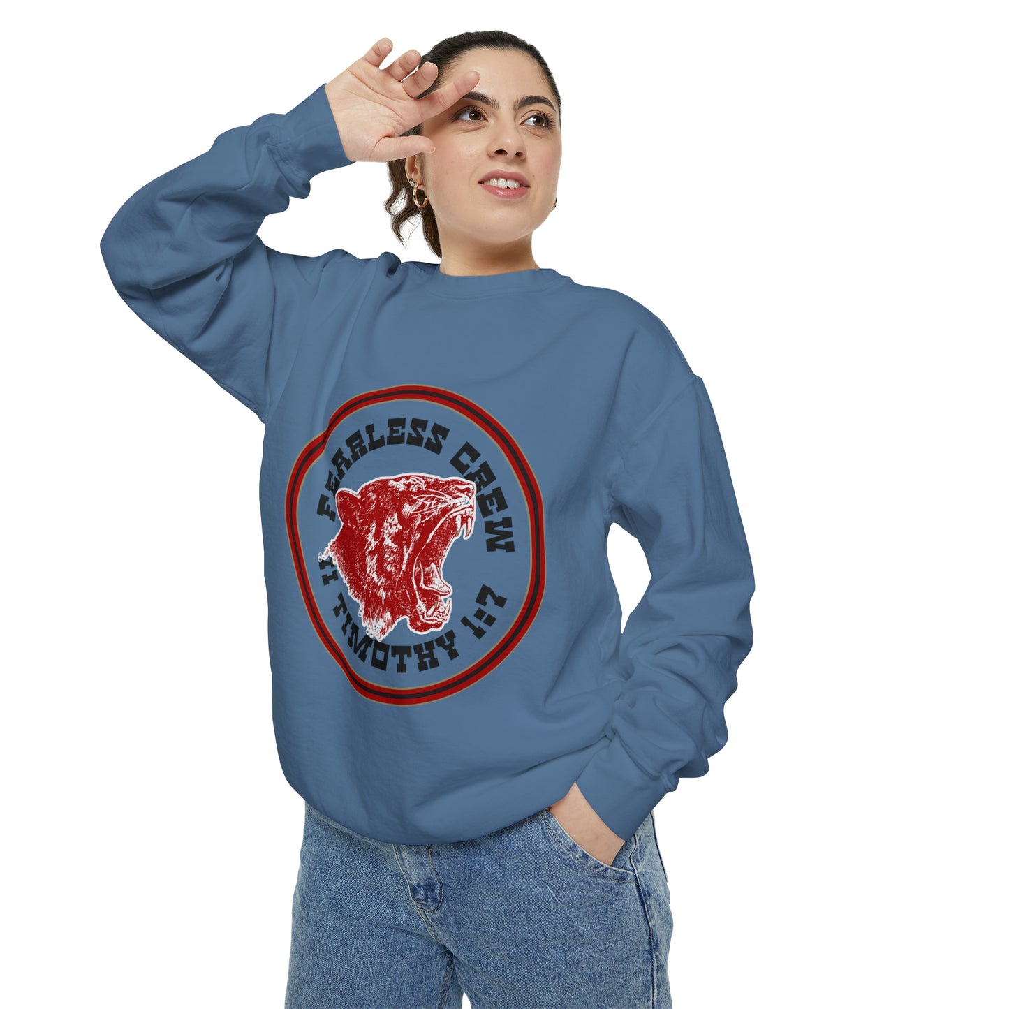 Fearless Crew Bold Tiger Sweatshirt II Timothy I verse 7