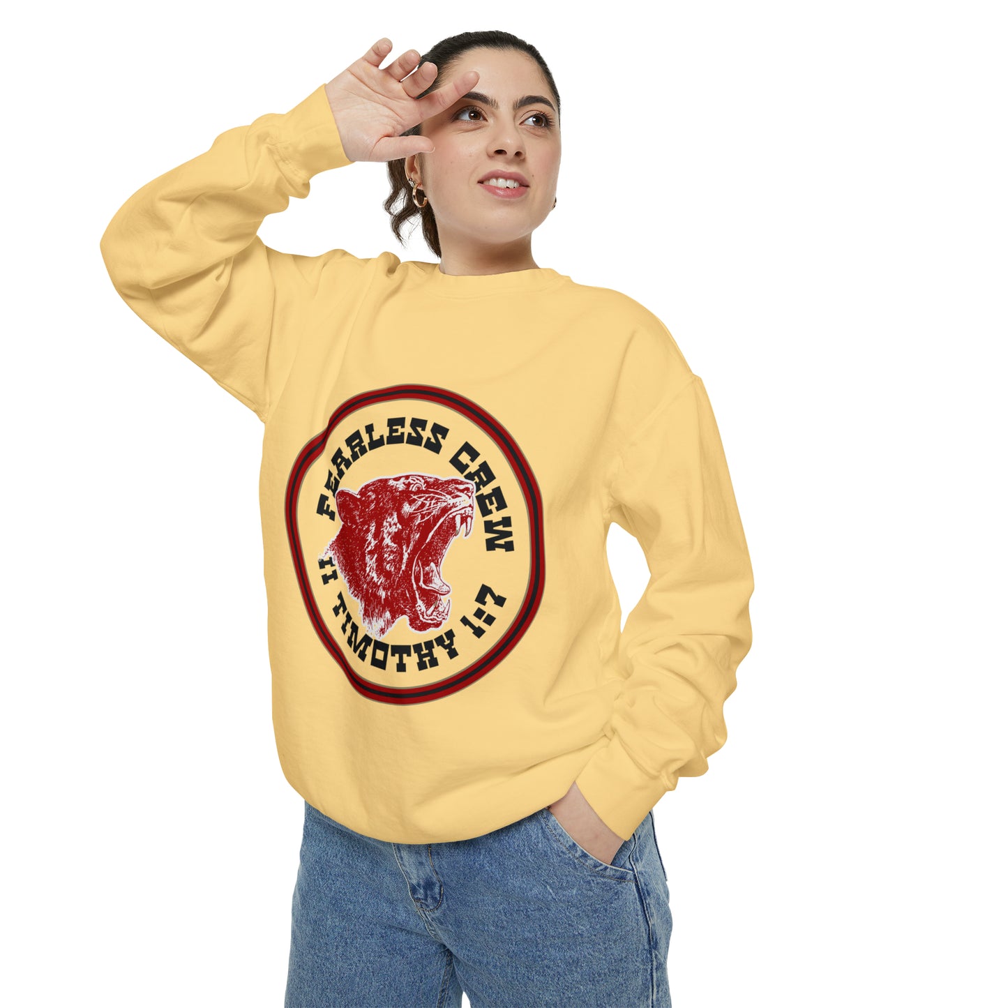 Fearless Crew Bold Tiger Sweatshirt II Timothy I verse 7