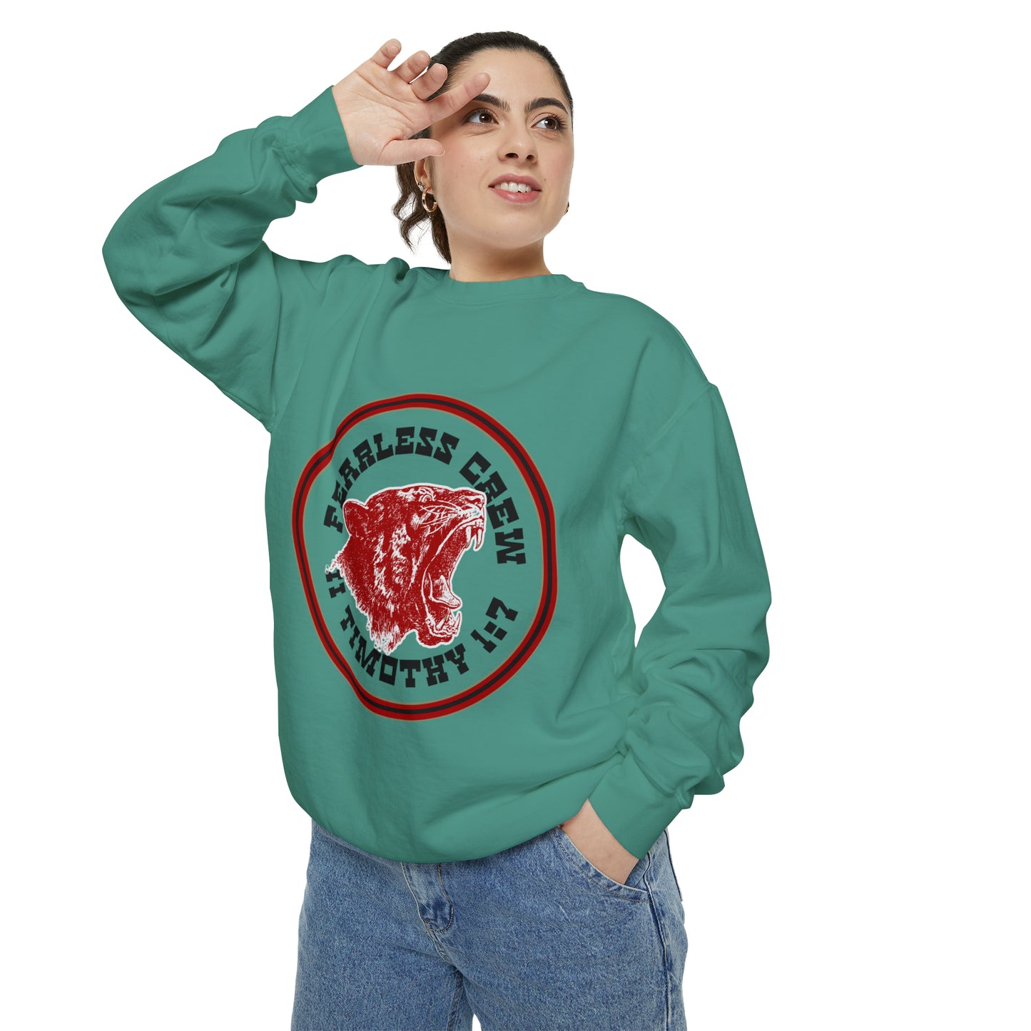 Fearless Crew Bold Tiger Sweatshirt II Timothy I verse 7