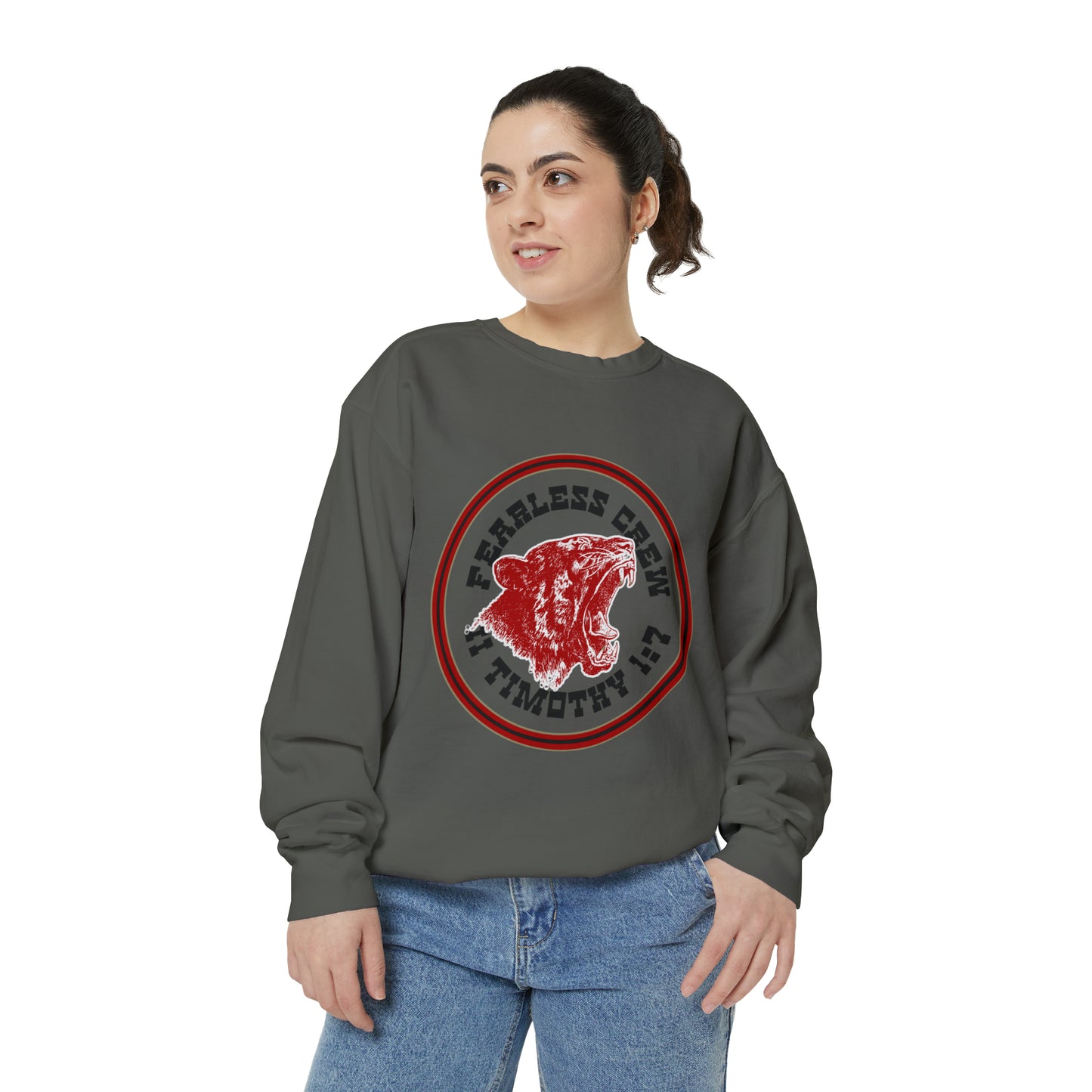 Fearless Crew Bold Tiger Sweatshirt II Timothy I verse 7