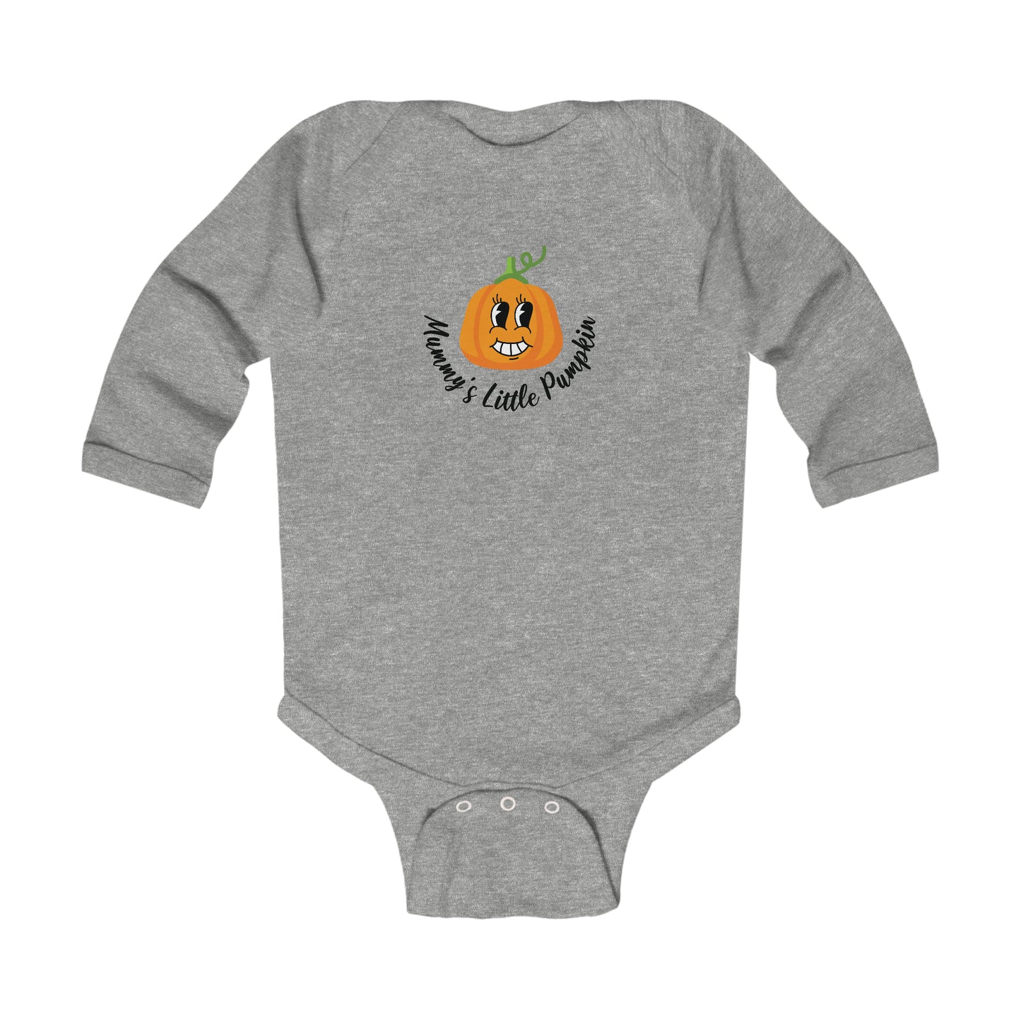 Mommy's Little Pumpkin Longsleeve Halloween Onesie Fall Clothing