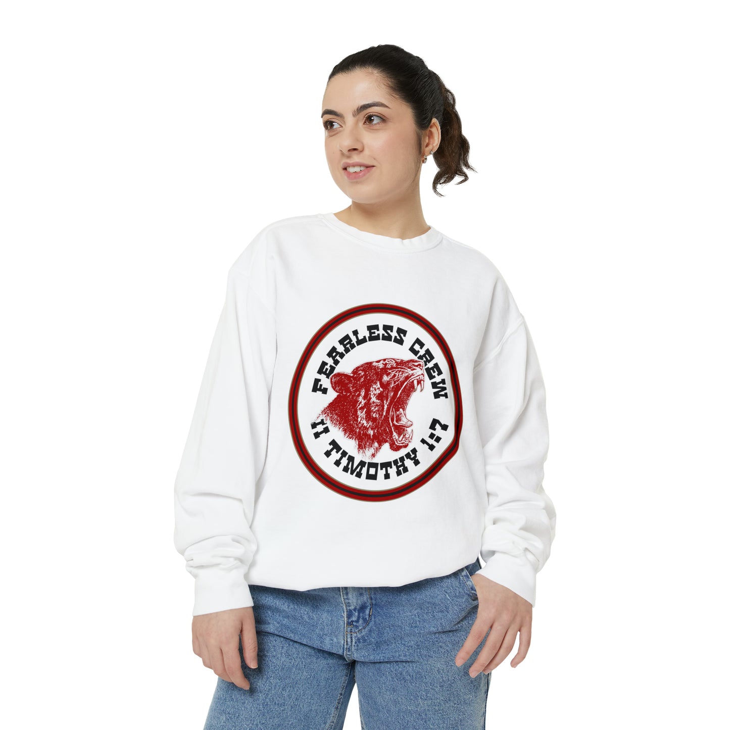 Fearless Crew Bold Tiger Sweatshirt II Timothy I verse 7