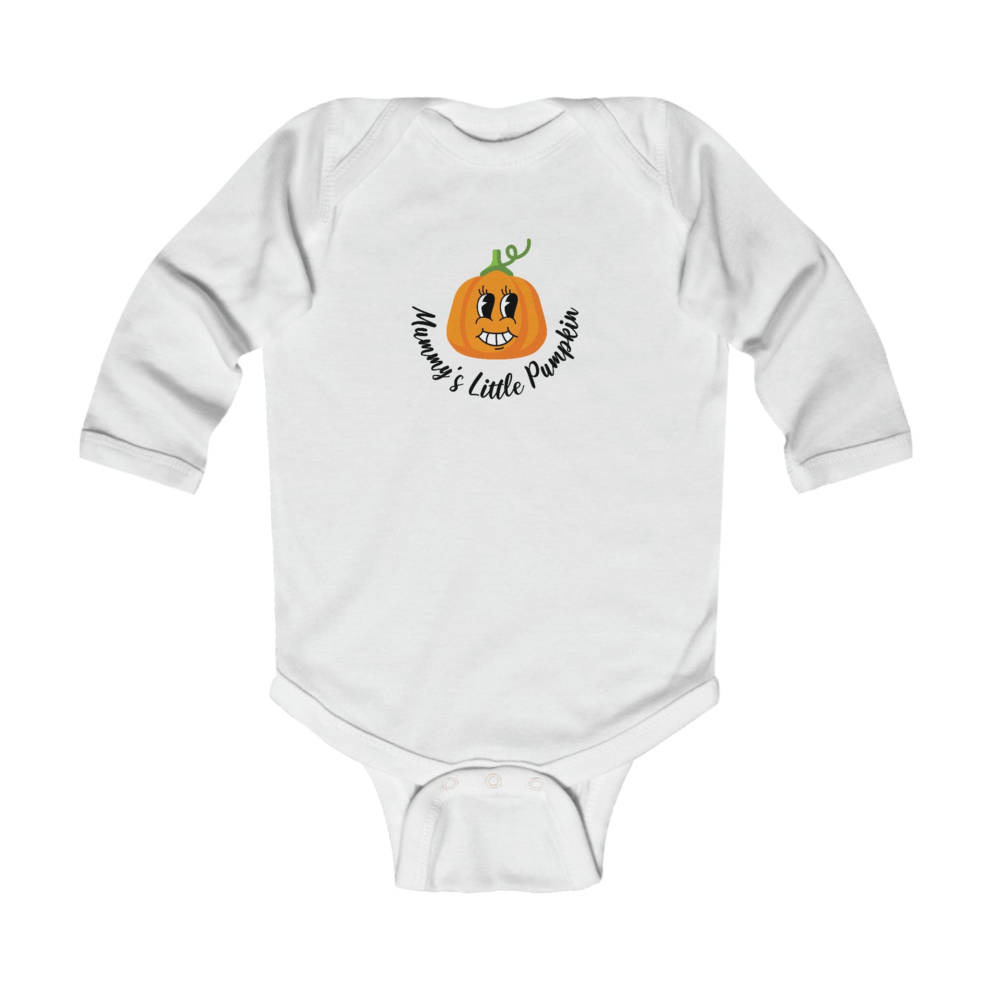 Mommy's Little Pumpkin Longsleeve Halloween Onesie Fall Clothing