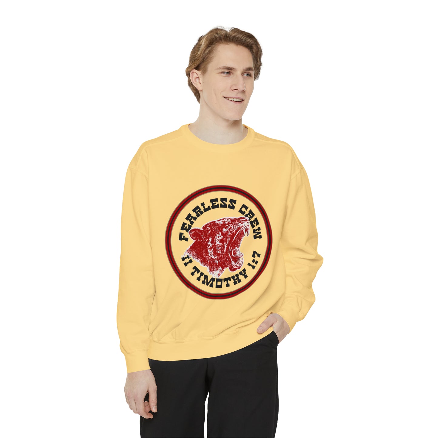 Fearless Crew Bold Tiger Sweatshirt II Timothy I verse 7