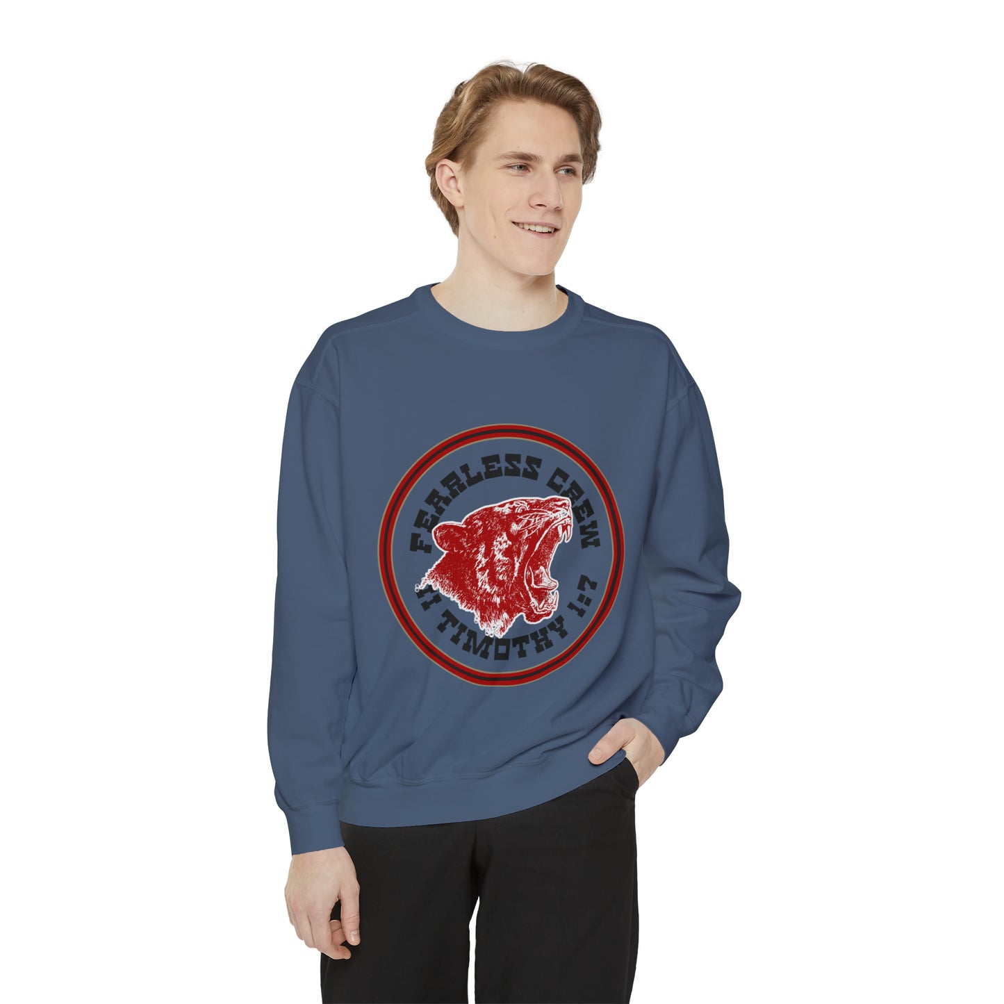 Fearless Crew Bold Tiger Sweatshirt II Timothy I verse 7