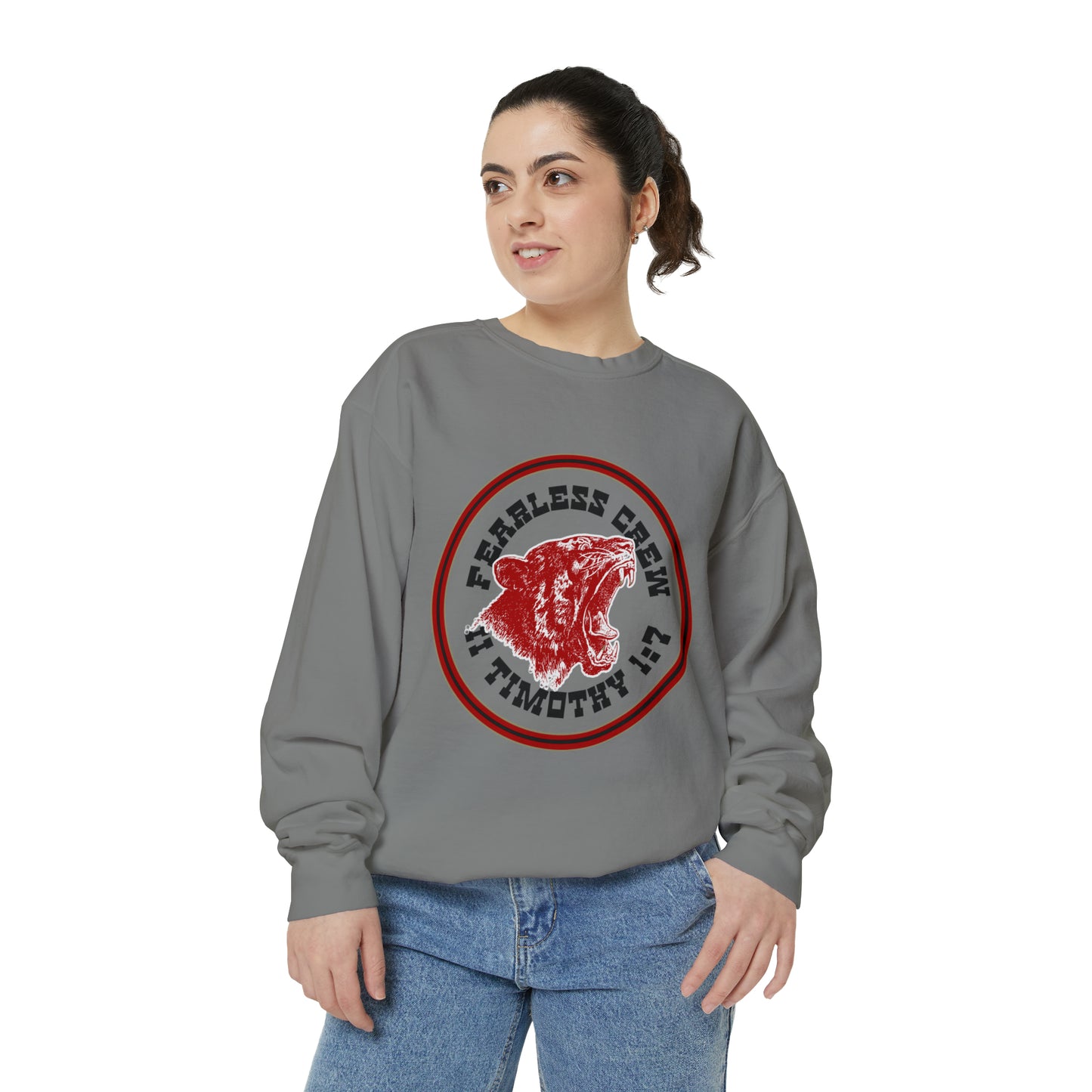 Fearless Crew Bold Tiger Sweatshirt II Timothy I verse 7