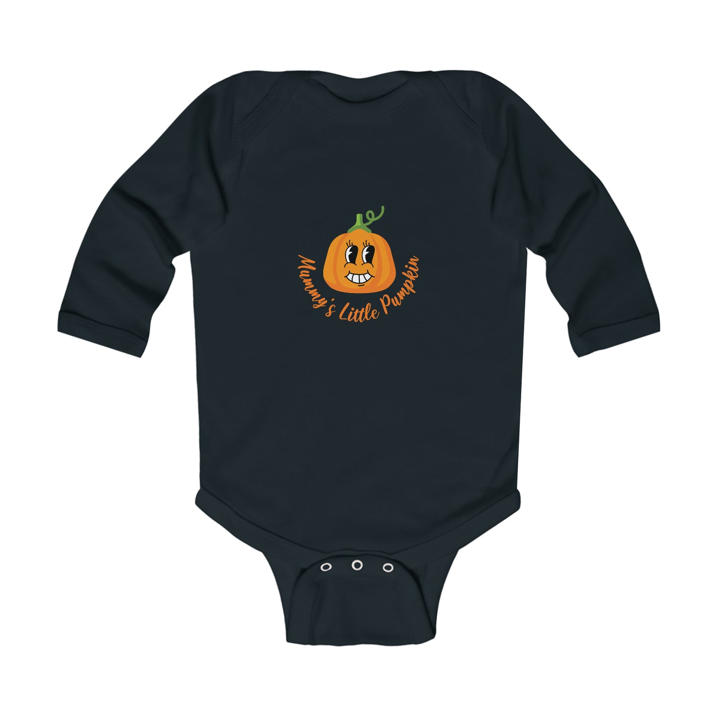 Mommy's Little Pumpkin Longsleeve Halloween Onesie Fall Clothing