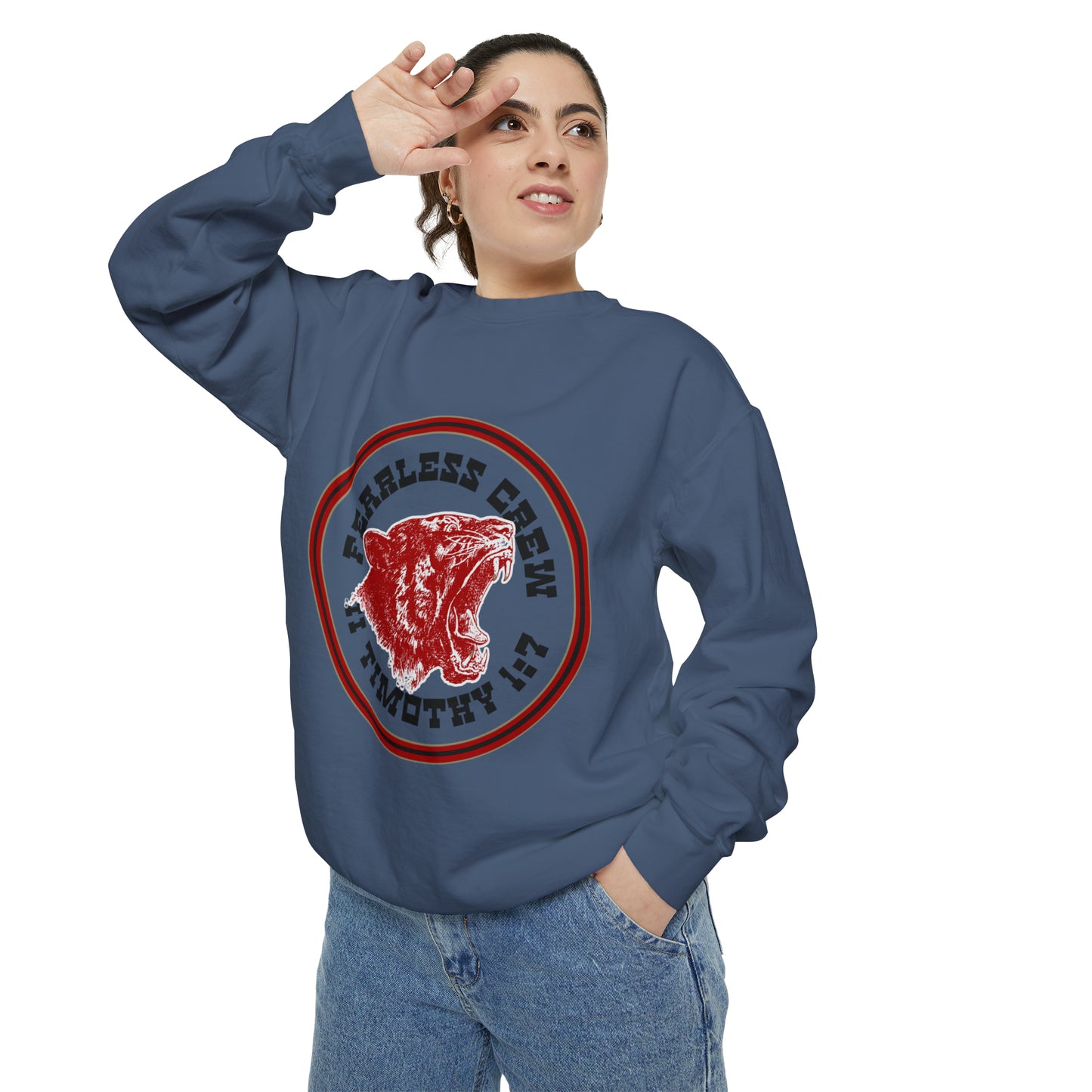 Fearless Crew Bold Tiger Sweatshirt II Timothy I verse 7